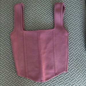 Zara Mauve Crop Top